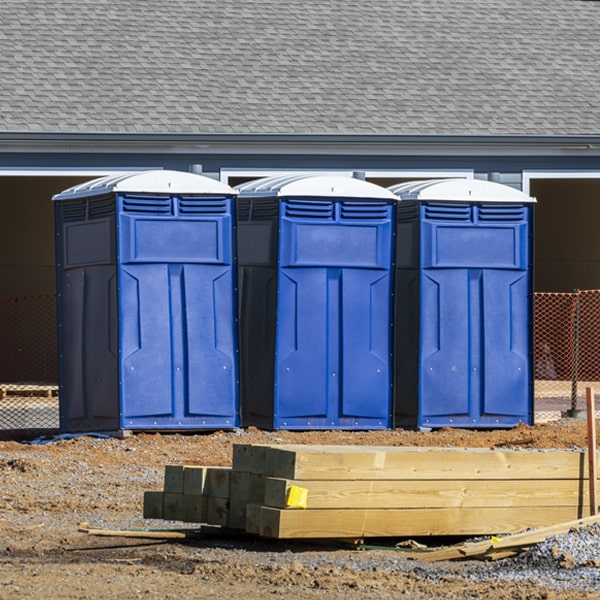 what is the expected delivery and pickup timeframe for the porta potties in Vail CO